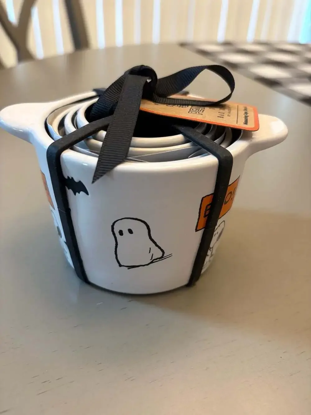 Rae Dunn Peanuts Halloween Boo Measuring Cups Set of 4
